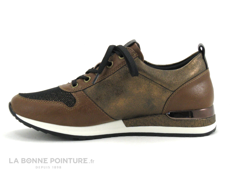 Remonte R2543-22 Chestnut Noir Bronze - Sneakers mode Femme 3