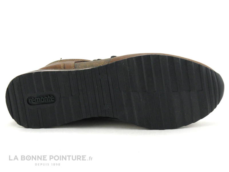 Remonte R2543-22 Chestnut Noir Bronze - Sneakers mode Femme 7