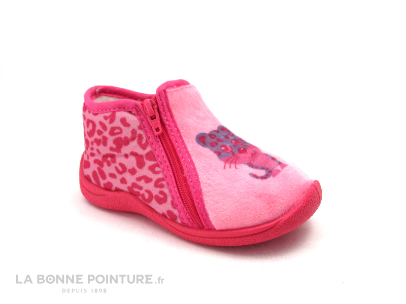 Rondinaud Gessy 03 Rose Chat Chausson Fille 1