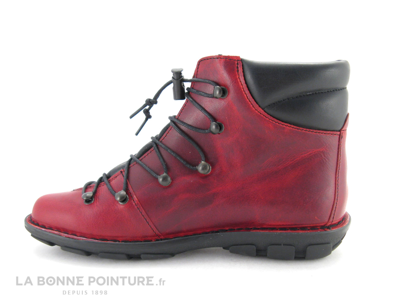 Alce Shoes chaussure montante rouge lacet 8938 3