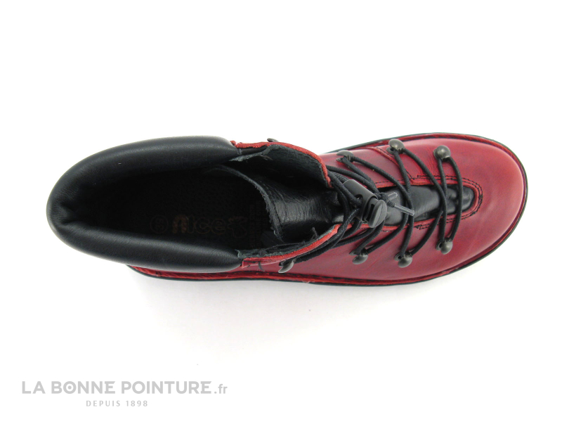 Alce Shoes chaussure montante rouge lacet 8938 6