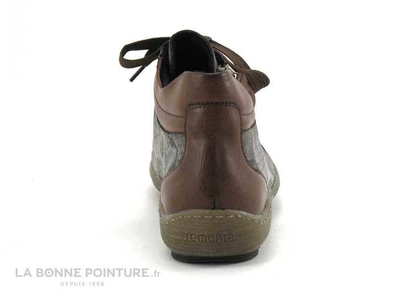 Remonte R1487-24 - Marron - Noir - Chaussure montante Femme 4