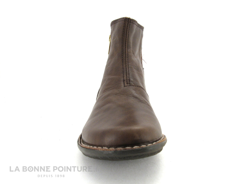 Alce Shoes Boots cuir lisse et velours marron Moka 8827 2