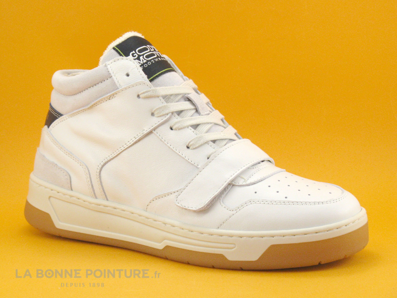 Achat chaussures Gods Move Homme Basket, vente Gods Move J6541 Blanc - Basket  montante Homme cuir blanc