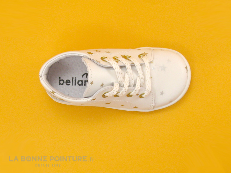 Bellamy DAMAS Etoiles Or Argent - Blanc - Chaussure montante fille 6