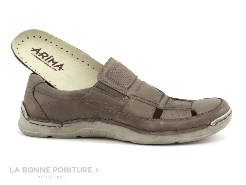 Arima CONSTANT Taupe - Chaussure ouverte Homme 5