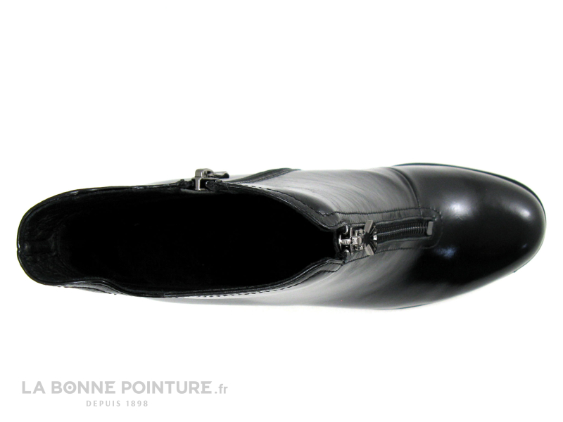 Metamorf Ose MACAREL Noir verni - Boots Femme -Talon noir et blanc 6