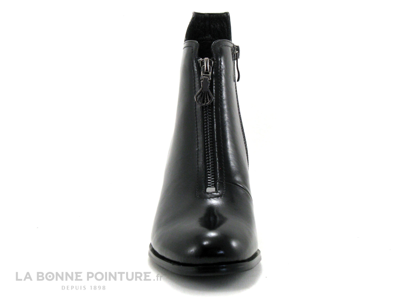 Metamorf Ose MACAREL Noir verni - Boots Femme -Talon noir et blanc 2
