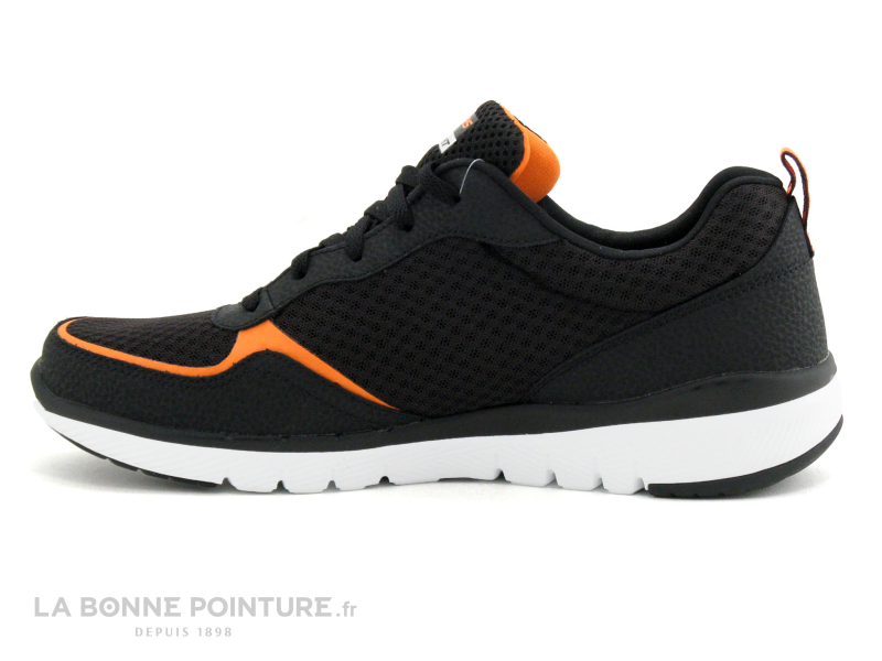 Achat chaussures Homme Chaussure de Sport, vente Skechers FLEX ADVANTAGE 3.0 - Black Orange - Basket sport Homme