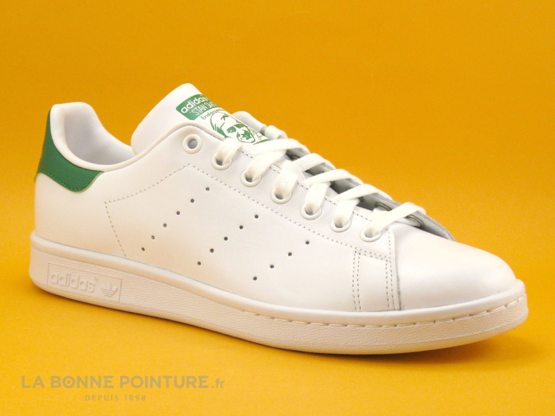 Adidas STAN SMITH M20324 White Green - Basket Homme blanc-vert 1