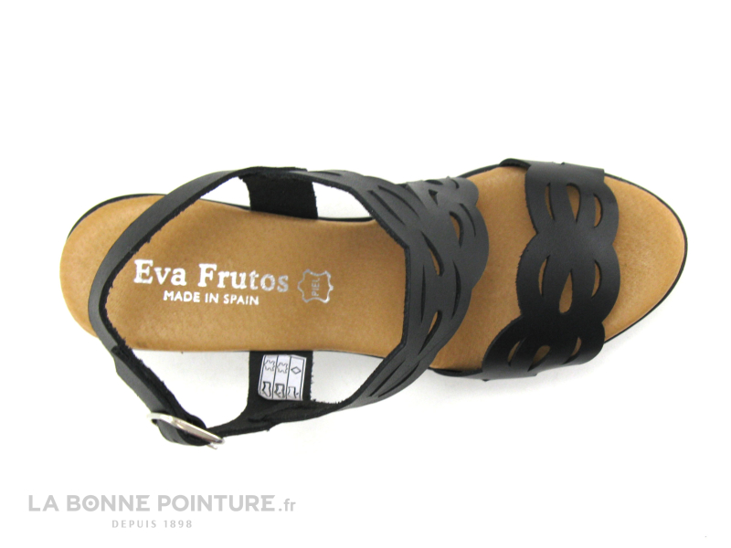 Eva Frutos 5871 Noir - Sandale talon haut 6