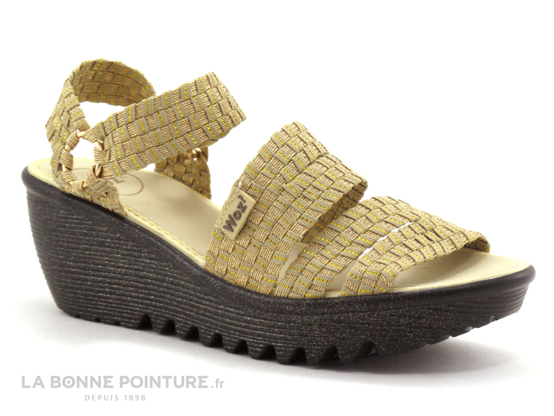 WOZ UP 689 Or Beige - Nu-pieds compense 1
