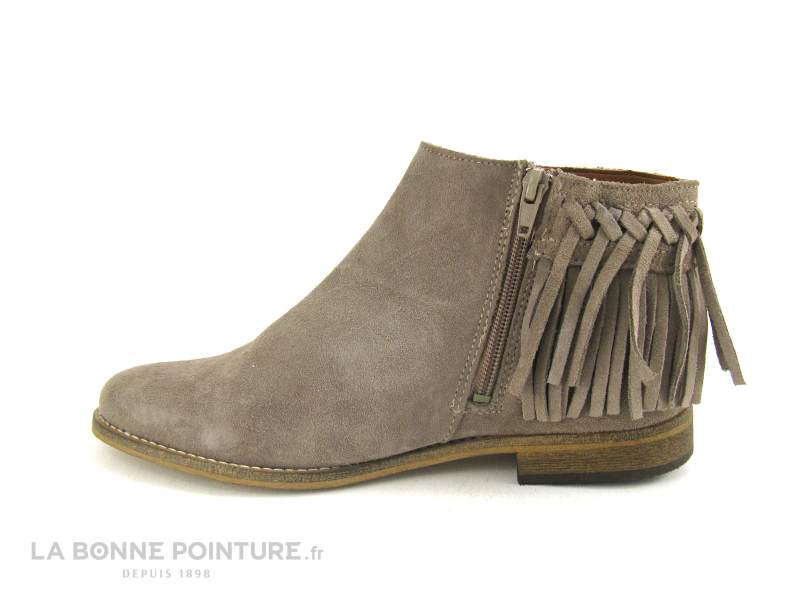 Fricote 34622 Taupe Franges Boots Femme 3