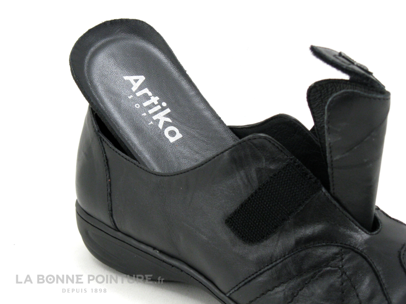 Artika EQUIN Noir - decors argent - Chaussure basse velcro 5