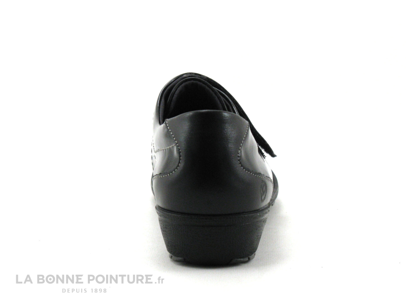 Suave LONDON 8010T - Noir - Noir verni - Chaussure Femme avec velcro 4