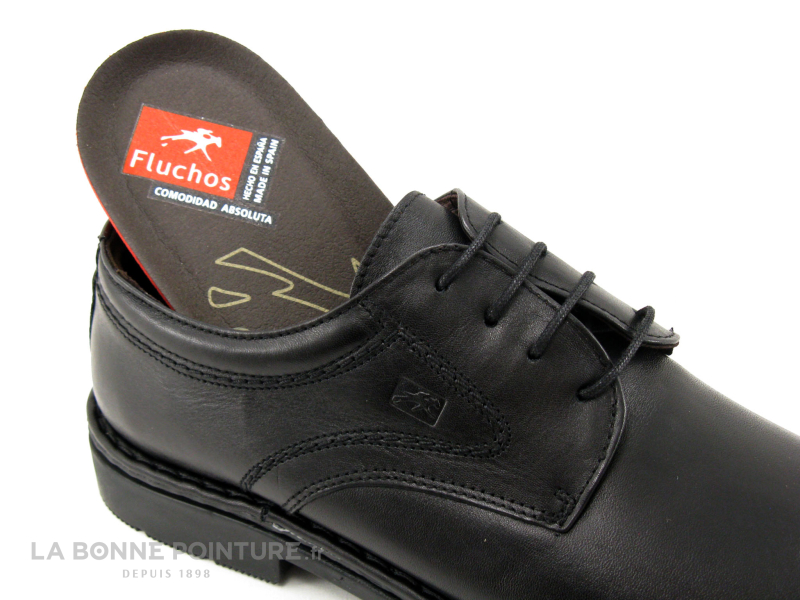 Fluchos GALAXI 3120 Noir - Chaussure derbi Homme en cuir noir 5