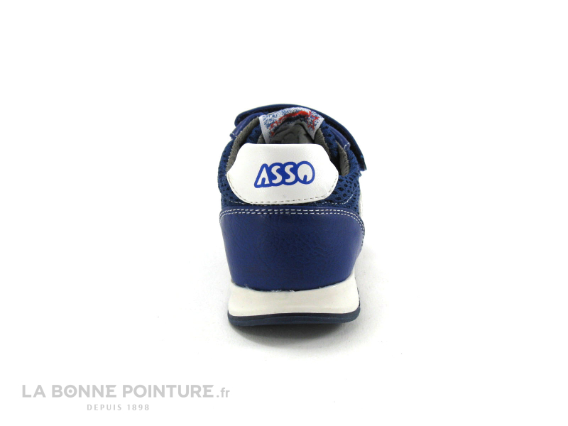 Asso Shoes 46102 Bleu Ming Blanc Basket enfant 4
