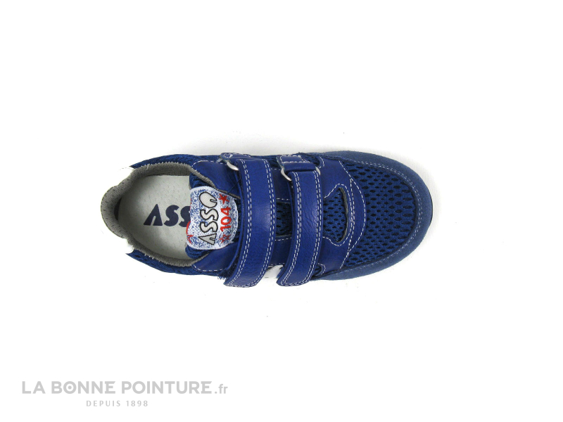 Asso Shoes 46102 Bleu Ming Blanc Basket enfant 6