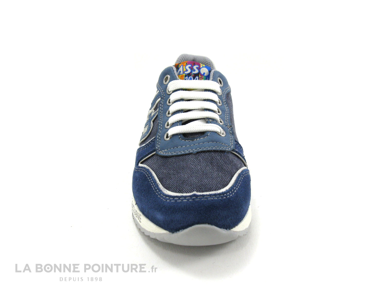 Asso Shoes 45514 Bleu White Jeans Basket garçon 2
