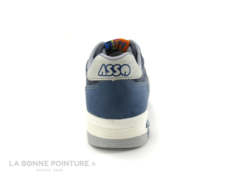Asso Shoes 45514 Bleu White Jeans Basket garçon 4