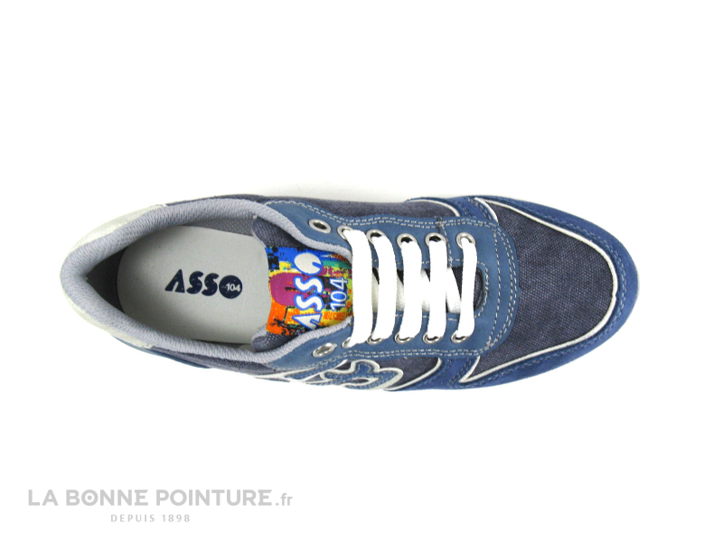 Asso Shoes 45514 Bleu White Jeans Basket garçon 6