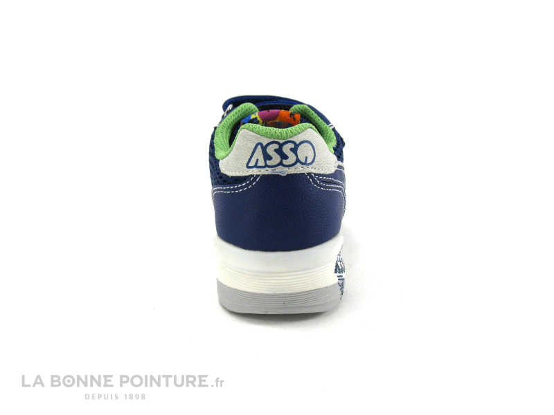 Asso Shoes 45515 Ming Bleu Basket enfant velcro 4