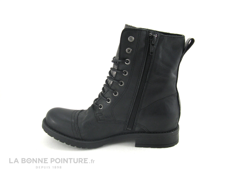 Fricote 33274 Noir Boots rangers fille 3