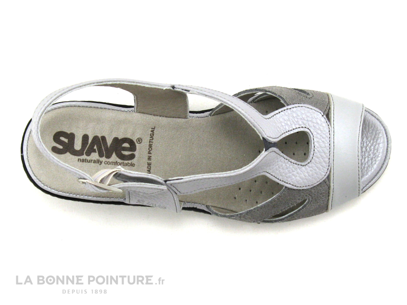 Suave CANCUN 1536T Silver Multi - Sandale classique petit talon 6