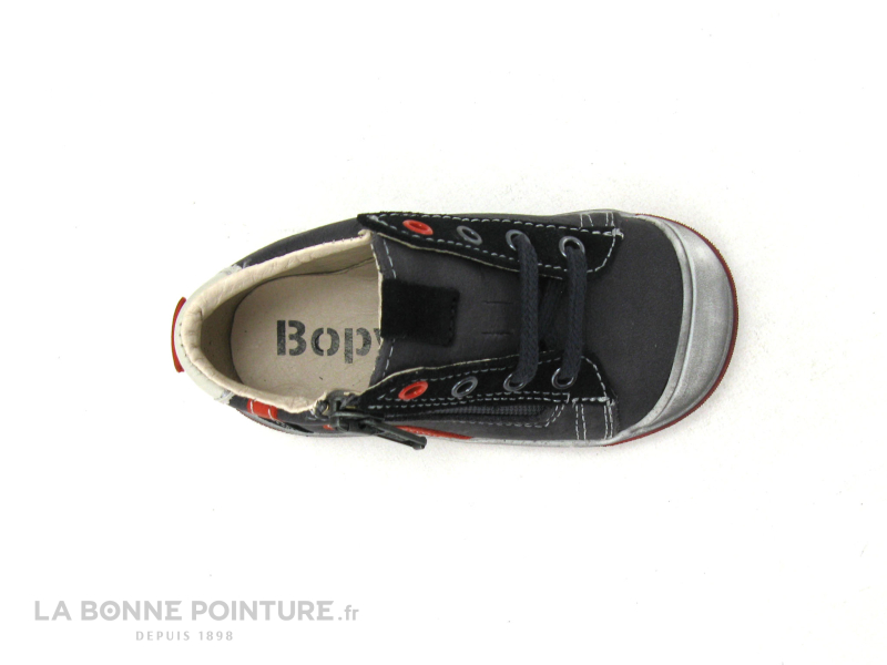 Bopy REMIGIO Gris Noir Rouge - Chaussure montante BEBE 6