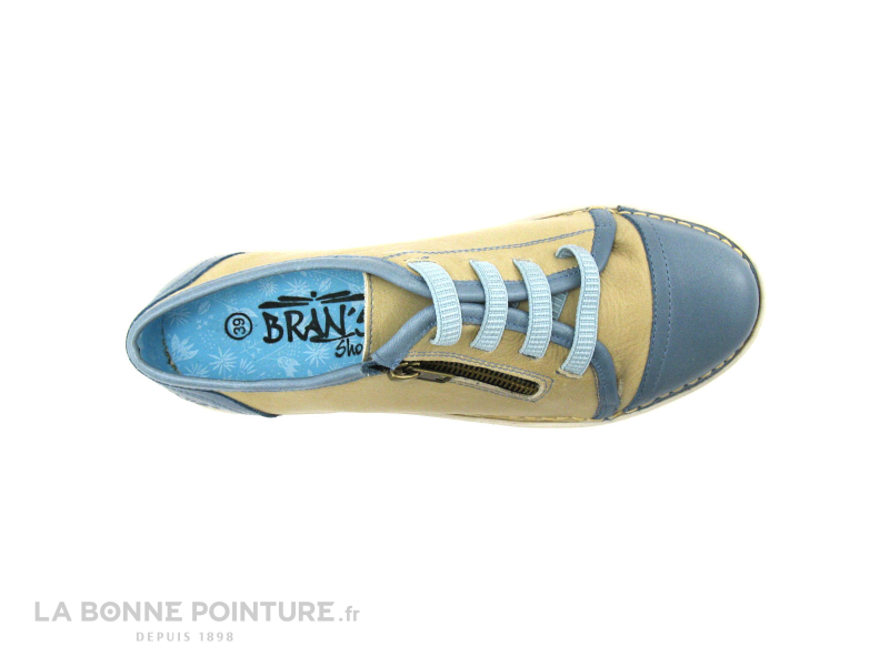 Brans 2076 Jeans Beige Zip - Lacet elastique 6