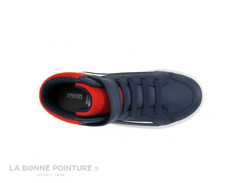 Geox GISLI J365CC navy red - Sneaker montante GARCON marine et rouge 6