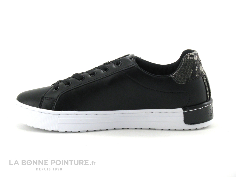 Achat chaussures Esprit Femme Basket, vente Esprit 080EK1W325 001 Black - Basket  Femme - Noir - Python