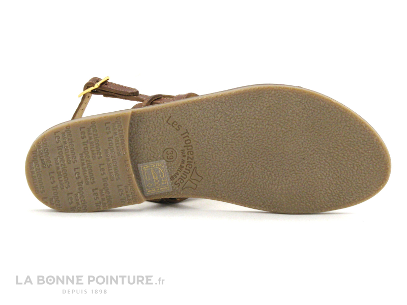 Tropeziennes BADEN Tan 09190 - Sandale plate 7