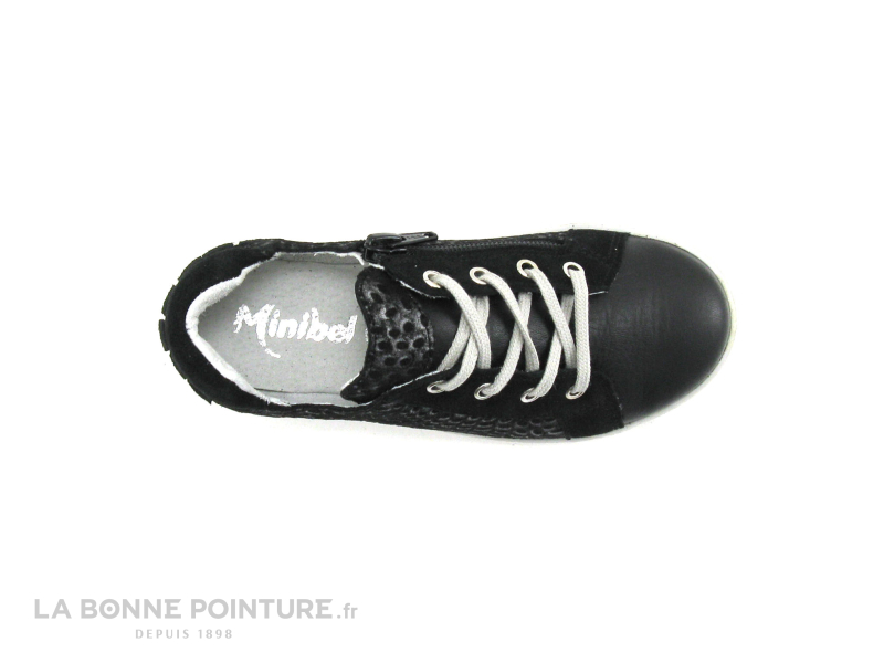 Minibel NABIA Noir imp argent - 1M1067 - Sneakers fille 6