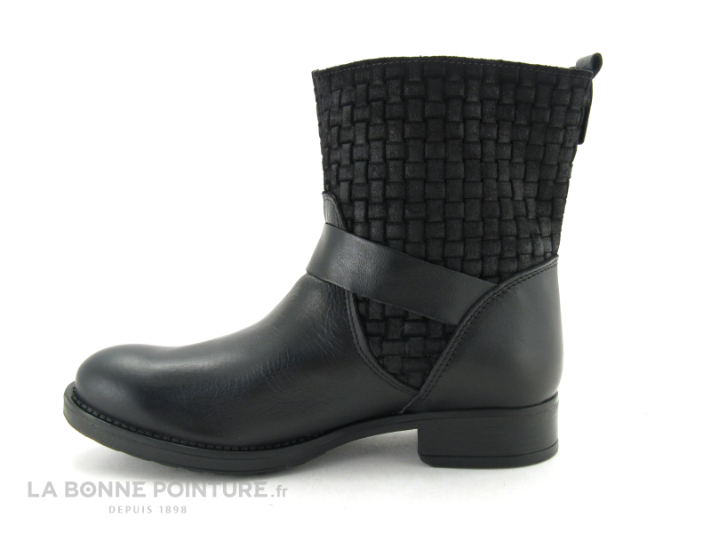 Fricote boots noires gaufree 3