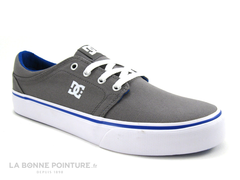 DC Shoes TRASE TX Grey Blue Basket toile 1