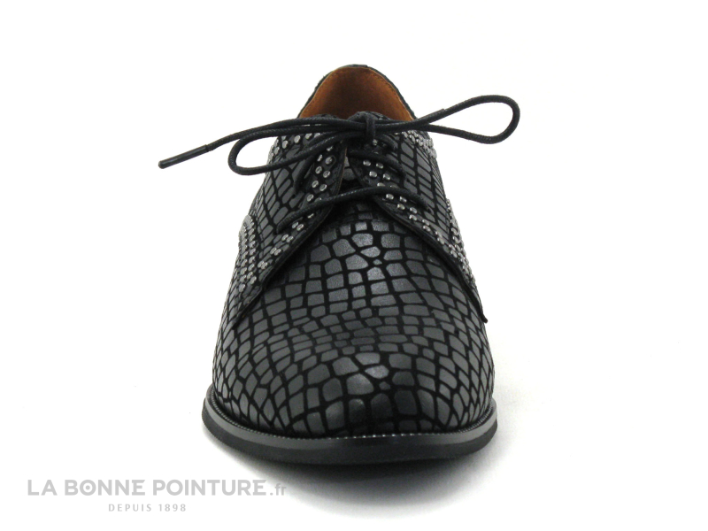 MamZelle SONATE Croco Noir - Chaussure lacet Femme 2