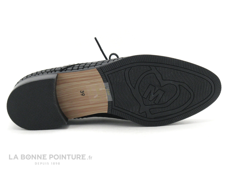 MamZelle SONATE Croco Noir - Chaussure lacet Femme 7