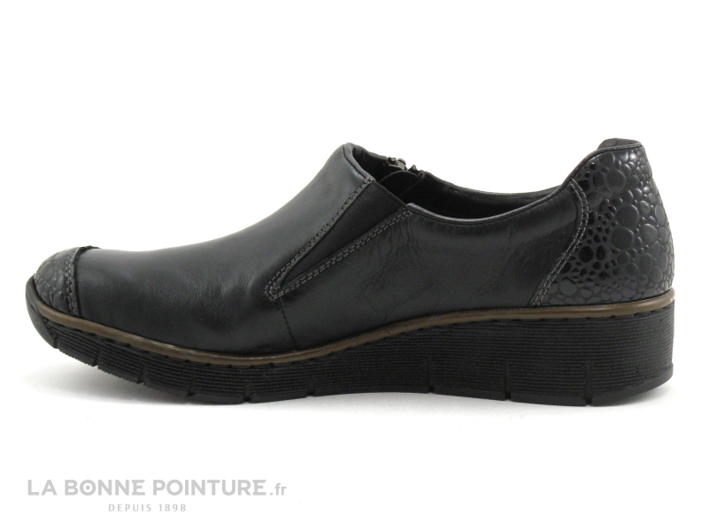 Rieker 53734-45 - Granit - Zip - Chaussure basse noire 3