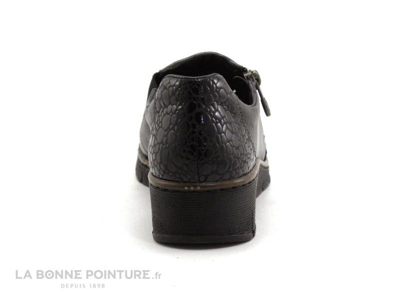 Rieker 53734-45 - Granit - Zip - Chaussure basse noire 4