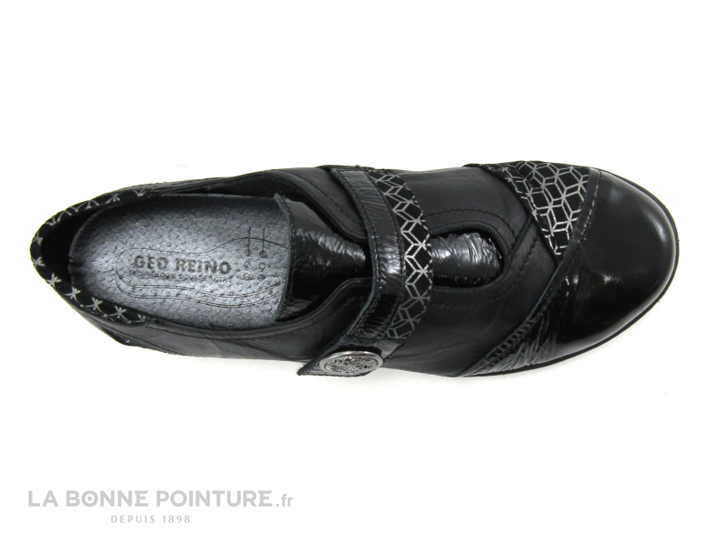 Geo Reino CORADO fripe noir - Chaussure basse velcro 6
