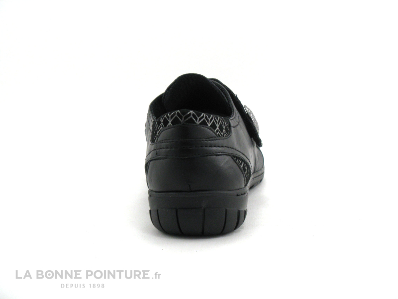 Geo Reino CORADO fripe noir - Chaussure basse velcro 4