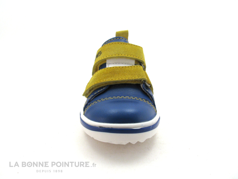 Acebos Azulon chaussures bébé bleu velcro jaune 4822 2