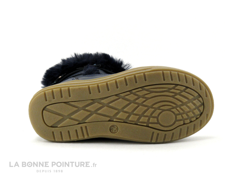 Kouki by Bopy INILANA Bleu marine - Fourrure - Boots fille 4