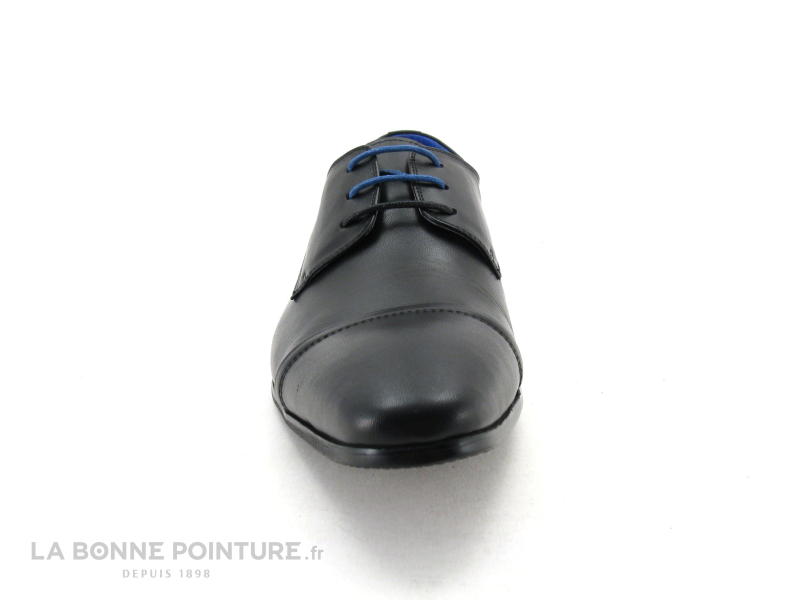 KDopa Cedric chaussure habillée noire lacet bleu 2