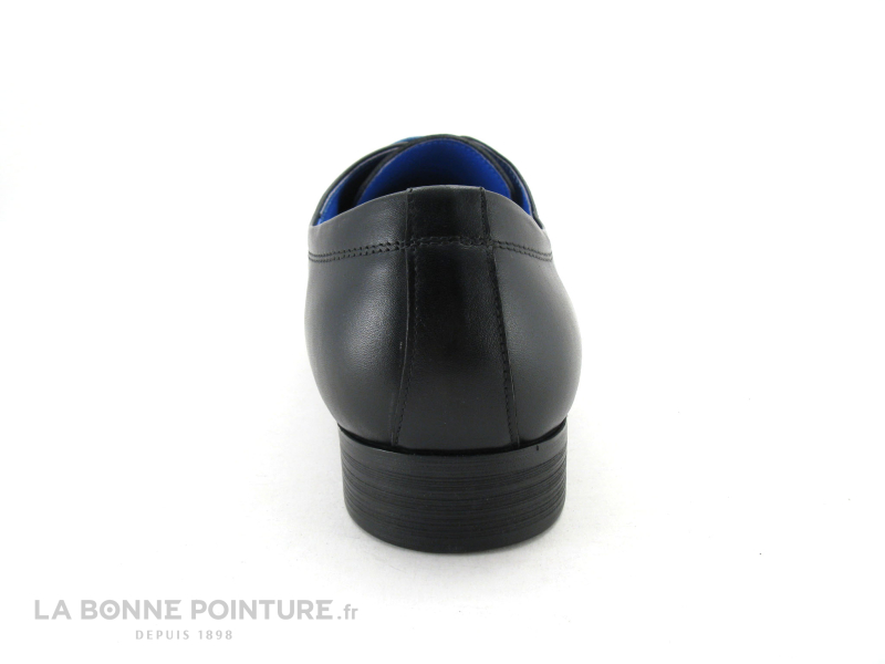 KDopa Cedric chaussure habillée noire lacet bleu 4