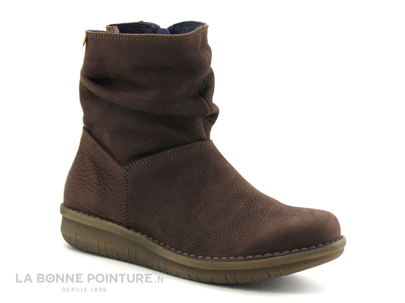 Jungla 7559 cafe - Boots Femme cuir marron 1