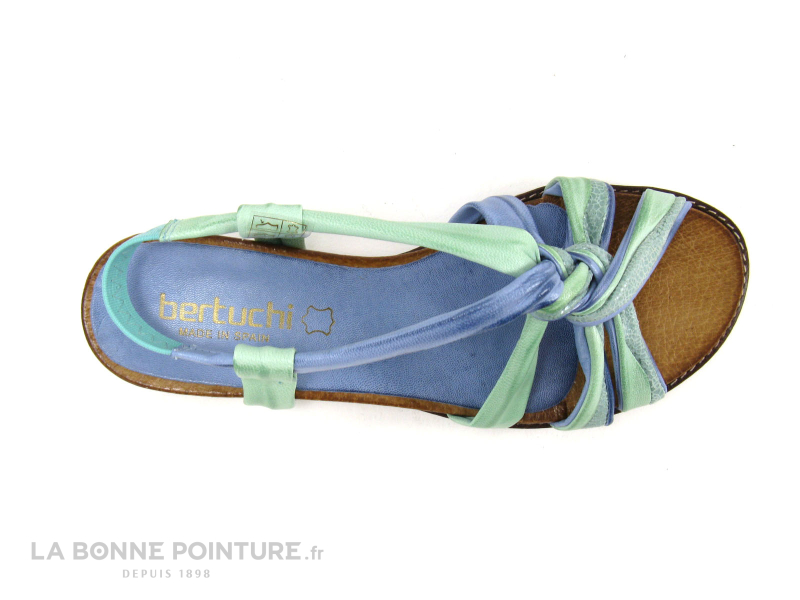 Bertuchi 3110 Multiazul Bleu Vert Sandale Femme 6