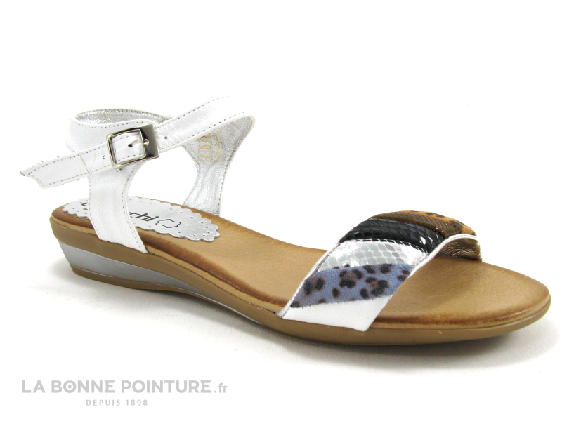 Bertuchi 3714 Multi Blanc Sandale Femme 1