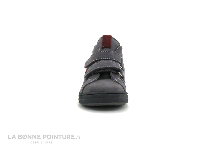 Bopy ZANTOVEL Gris - Rouge - Chaussure montante BEBE 2